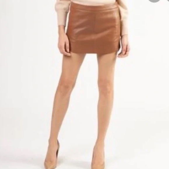 Mason Dresses & Skirts - Mason leather Skirt (Never worn)